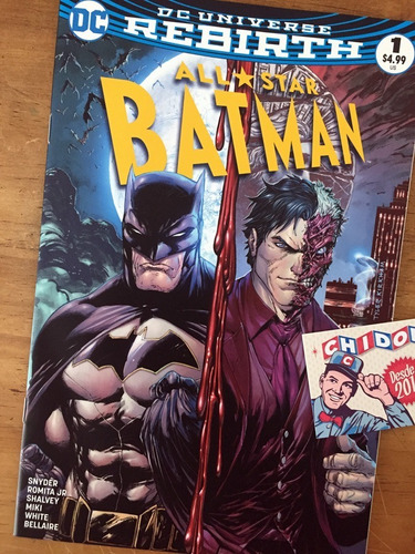 Comic - All Star Batman #1 Tyler Kirkham Two Face