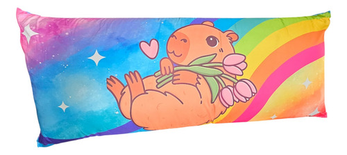 Almohada Larga Doble Vista Capibara Providencia Colores Varios