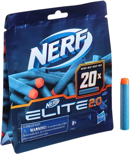 Pack Dardos Nerf Elite 2.0 20 Unidades Hasbro