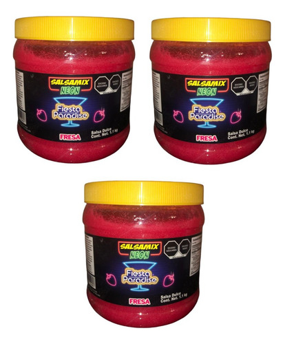 Salsa Mix Neon Fresa 7.7kg Escarchar Michelada Coctel