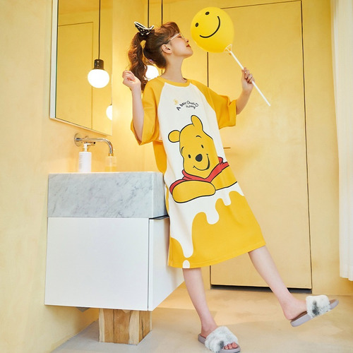 Pooh Bear, Pikachu Pijamas, Camisones De Mujer