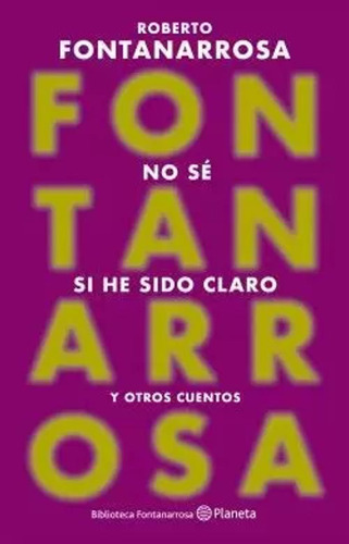 Libro No Sé Si He Sido Claro