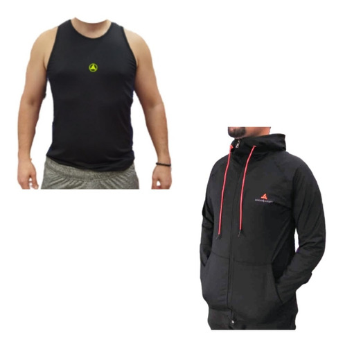 Combo U! Campera Hombre Deportiva + Musculosa