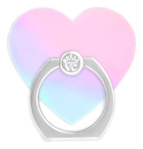 Anillo Para Celular - Corazon Rosa/celeste