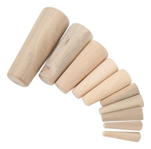 10 Tapones De Madera Blanda De Emergencia Con Casco Cónico P