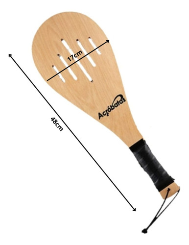 Raqueta Paleta Para Fronton X1 Acróbatas 48 Cm X 17 Cm