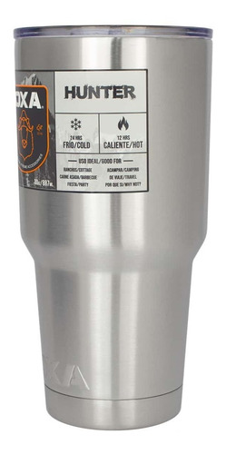 Imagen 3 de 8 de Termo De Acero Inox 30oz/887ml Conserva Caliente Y Frío Oxa