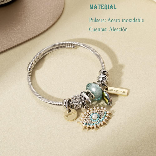 Pulsera De Acero Inoxidable Ajustable Para Mujer Regalo Or