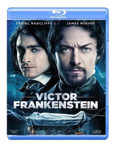 Filme em Blu-ray de Victor Frankenstein e Daniel Radcliffe