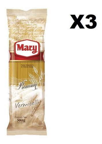Pasta Larga Mary Vermicelli Premium 500g. Mojitos Bodegon