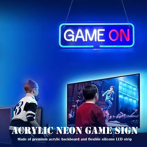 Luces Led Game On - Decoración De Pared Para Sala De Juegos