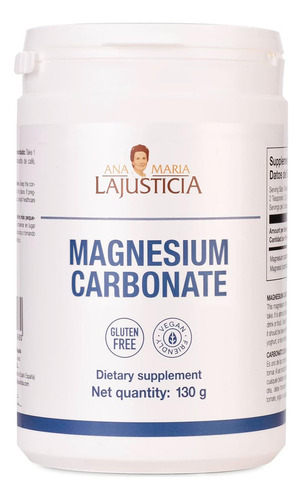 Carbonato De Magnesio 130 Gr Polvo Sabor Sin Sabor
