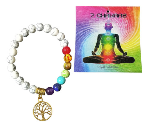 Pulsera De Los 7 Chakras Con Árbol De La Vida 