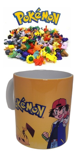 Pack 24 Figuras De Pokemon Más Taza  Personajes Pokemon