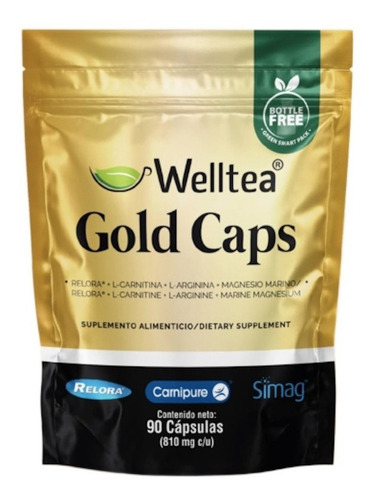 Welltea Gold Caps 90caps Sabor Neutro