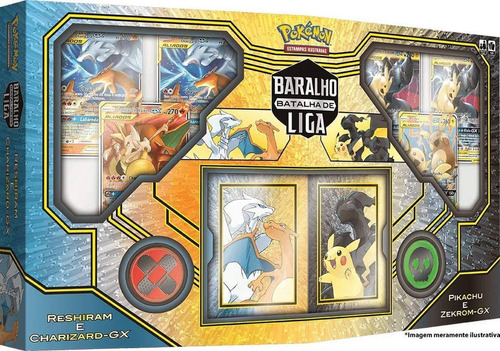 Pokémon - Box Batalha De Liga Charizard Vs Pikachu - Copag