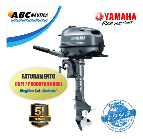 Motor De Popa Yamaha 6hp 4t Leia Anúncio