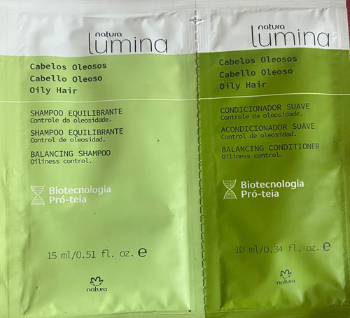 Natura Lumina Shampoo + Condicionador Cabelos Oleosos