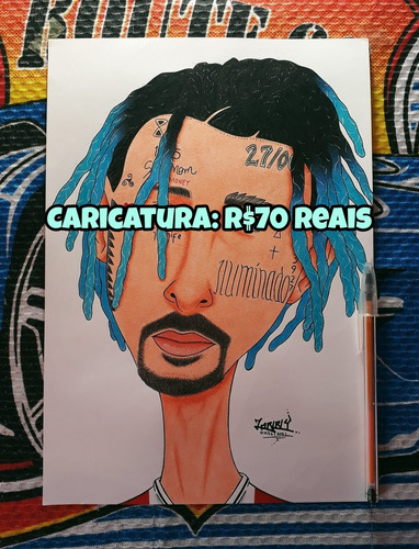 Imagem 1 de 3 de Artes Digitais - Caricaturas | P. De Parede & Art Tattoo