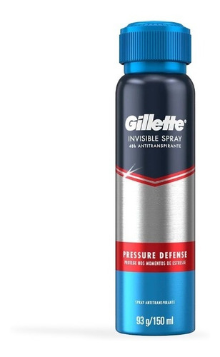 Gillette Antitranspirante Pressure Defense Pack X6