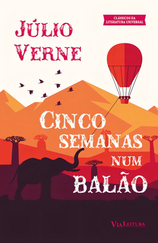 Cinco Semanas num Balão - Júlio Verne: Viagem de descobert, de JULIO VERNE. Editora VIA LEITURA - EDIPRO, capa mole em português