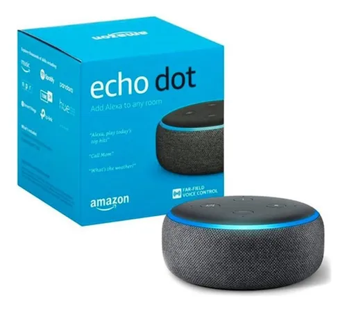 Altavoz inteligente  Echo Dot 5ta generación (2022) con reloj,  control de voz con Alexa, azul - Coolbox