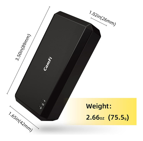 Control Remoto Wifi Para Camaras Dslr | Camfi Cf102 | Negro