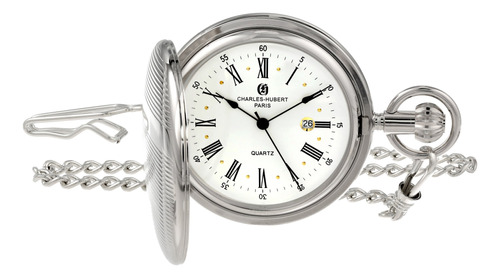 Charles-hubert, Reloj De Bolsillo De Cuarzo Paris, Blanco, R