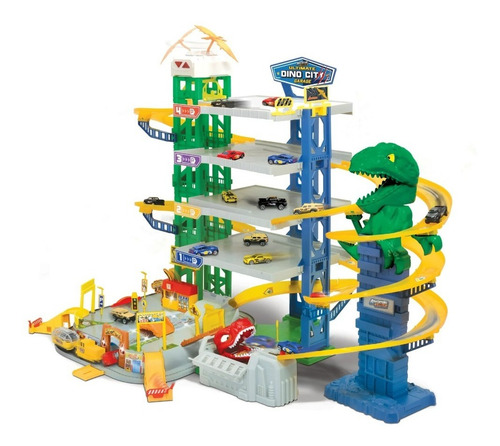 Pista Carros Adventure Force Dino City Garage Color