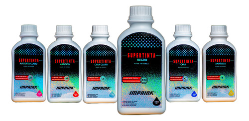 Pack Supertinta 3litros (6x500ml) Para Epson Coreana Imprink