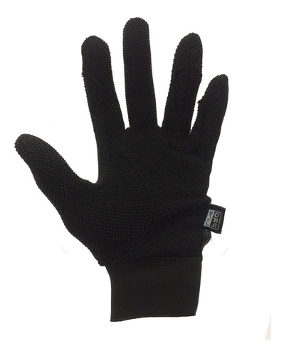 Guantes De Equitacion Pro Line Algodon Negro 