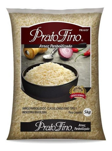 Arroz Parboilizado Tipo 1 Prato Fino Pacote 5kg