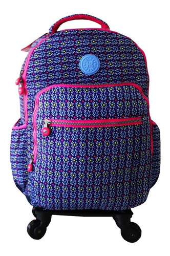 Mochila Escolar Rodinhas Removível 360 Juvenil Wookey Roxa