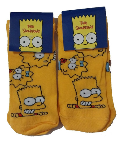 Medias Animadas Simpsons. Excelente Calidad. Unisex. 36 A 41