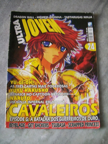 Imagem 1 de 2 de Revista Ultra Jovem 24 Cavaleiros Zodiacos, Yu-gi-ou, Naruto
