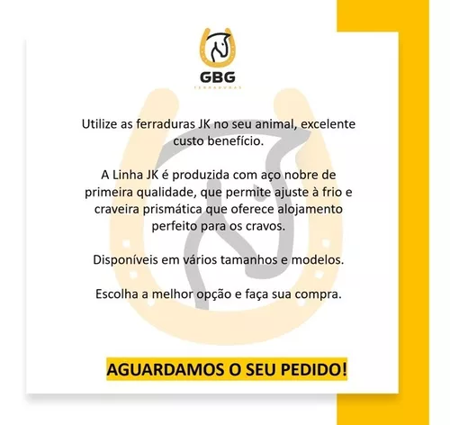 4 Jogos De Ferradura Super Pesada Jk Sxg +100 Cravos Cobra