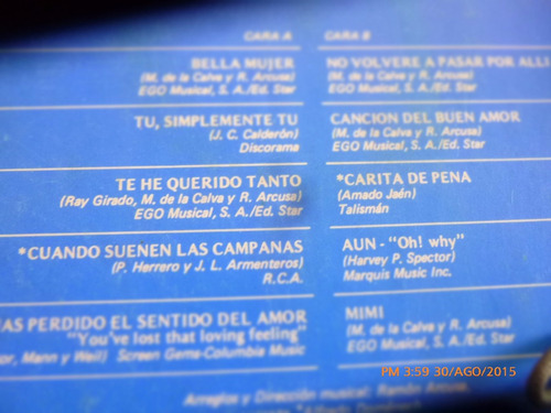 Vinilo Lp De Manolo Otero --bella Mujer (u240