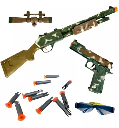 NERF - Grande arma de brinquedo . Funcionando. Med maior.: Med 70 X 18 cm.