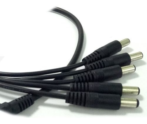 Cable Splitter Pulpo 4x1 Macho + 5  Plug Hembra Cámaras Cctv