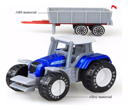 B Farm Trailer Toys, 4 Cabezas De Tractor, Tractor De Juguet