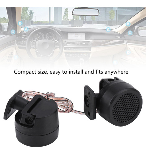 Pacote Com 2 Alto-falantes Redondos Para Carro, 12 V, 500