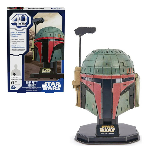 Rompecabezas 4d Build Casco Boba Fett Star Wars Spin Master