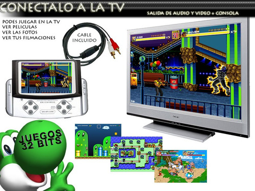Consola Mp5 Slider 2gb + 1001 Juegos + Cable Tv Camara Music