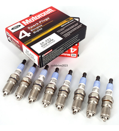 Paquete De 8 Unidades Sp493 Platinum Agsf32pm Para Ford V8 U