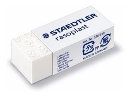 Goma Staedtler 526-30 Lapiz Blanca Pack X5