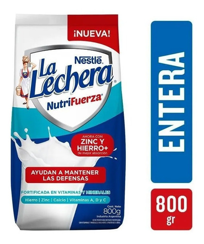 La Lechera Nutrifuerza Leche En Polvo Nestle - Bolsa X800grs