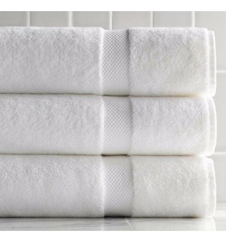 Imagen 2 de 2 de Toalla Hotel Blanco Facial 450 Gr