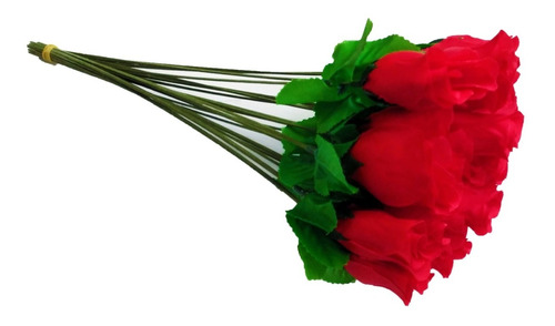 Flor Artificial Rosas Grande 1 Paquete X 20und Para Ramos 