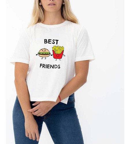 Remera Amistad Amiga Personalizada Frases Dibujos