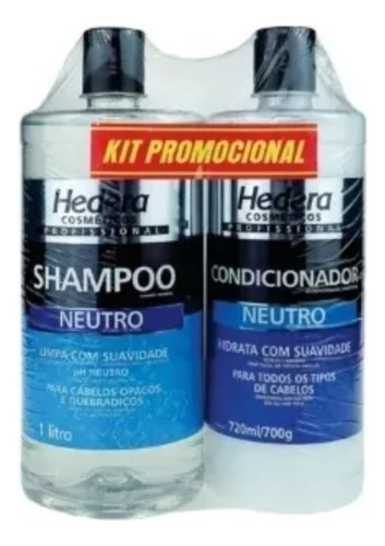 Kit Shampoo Y Acondicionador Neutro 1lt Hedera